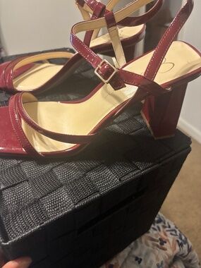 Size 11 - Jessica Simpsom Red Strappy Heels